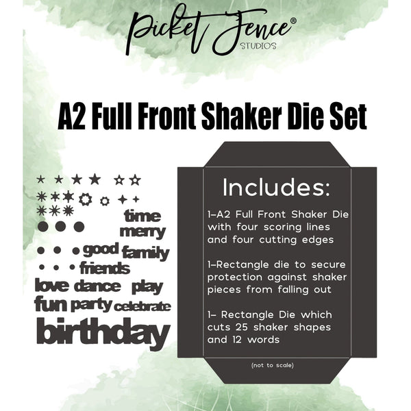 A2 Full Front Shaker Die - Picket Fence Studios
