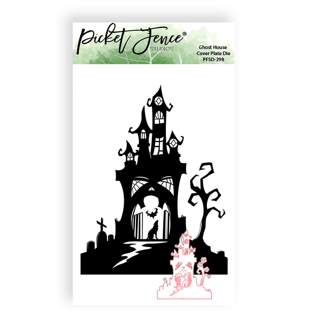 A2 Ghost House Cover Plate Die - Picket Fence Studios