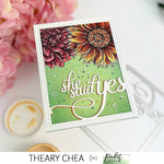 A2 She Said Yes Cover Plate Die - Picket Fence Studios
