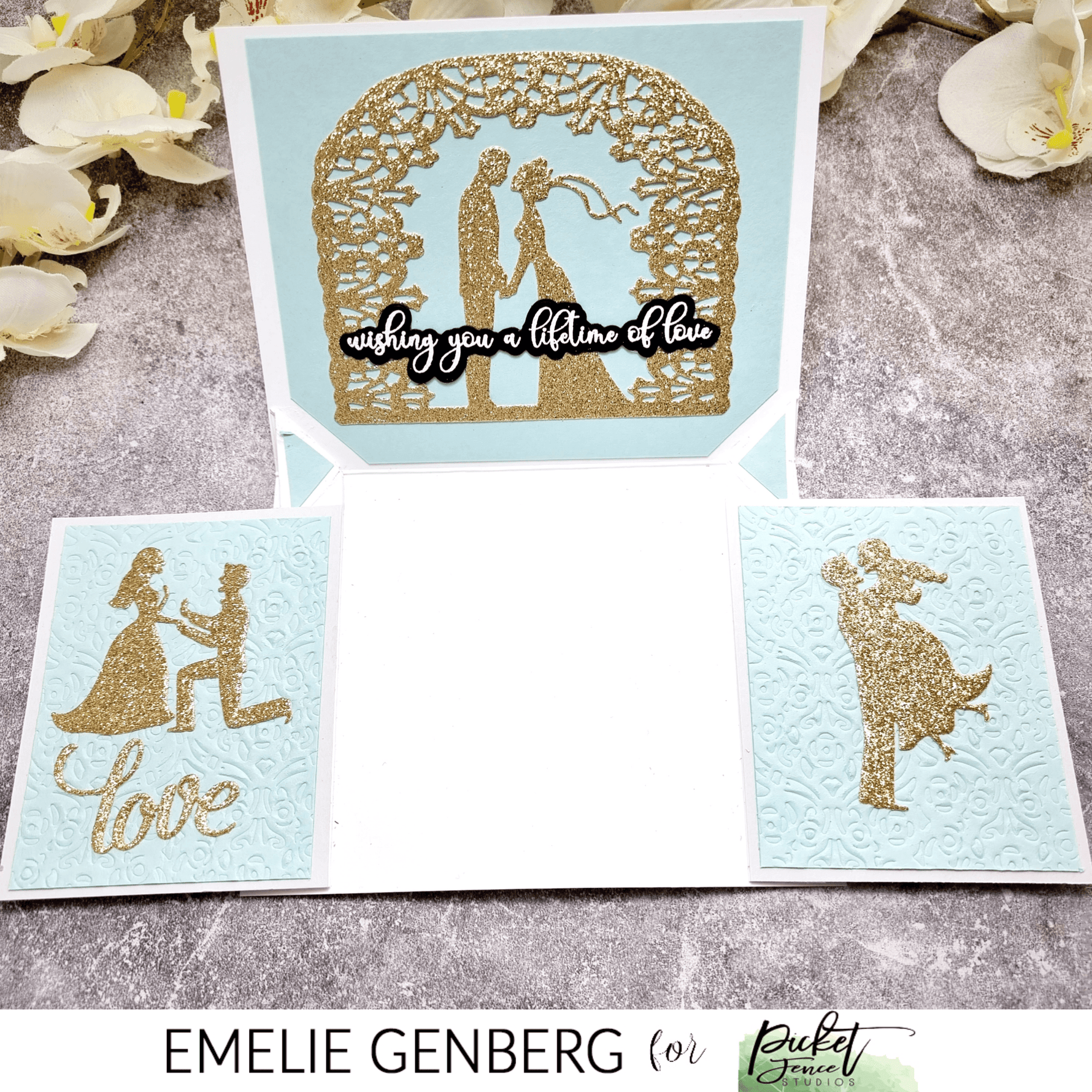 A2 She Said Yes Cover Plate Die - Picket Fence Studios