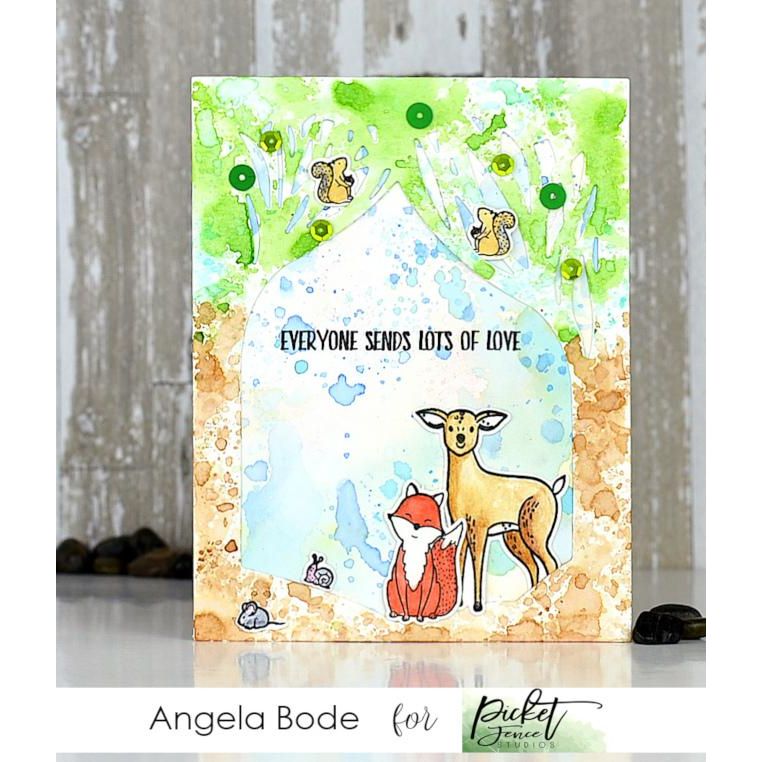 A2 Trees Silhouette Cover Plate Die - Picket Fence Studios