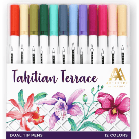 Altenew Islands of Tahitian Watercolor Markers - Picket Fence Studios