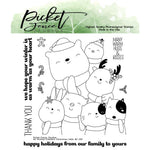 An Animal Crackers Christmas Hello Coordinating Die - Picket Fence Studios