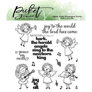 Angels Sing to Newborn King - Picket Fence Studios