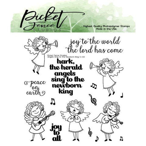 Angels Sing to Newborn King - Picket Fence Studios