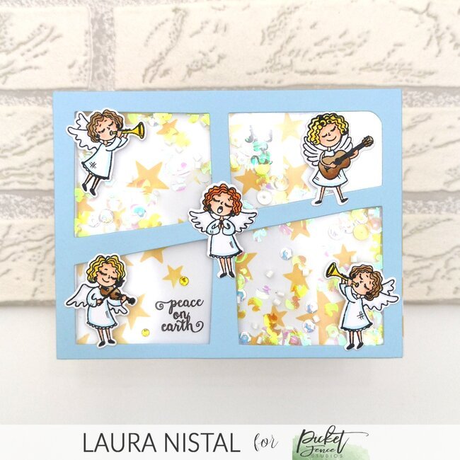 Angels Sing to Newborn King - Picket Fence Studios