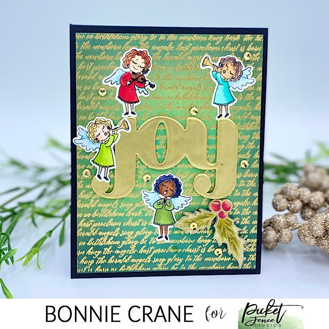 Angels Sing to Newborn King - Picket Fence Studios