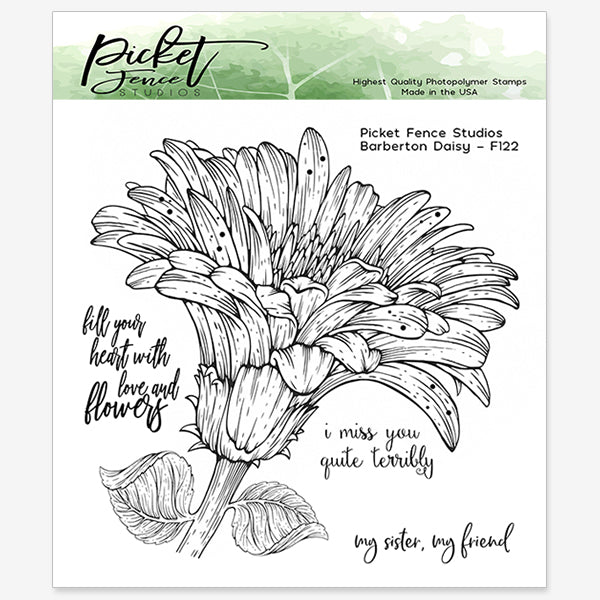 Barberton Daisy Coordinating Die - Picket Fence Studios