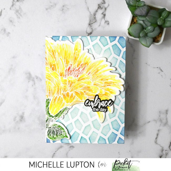 Barberton Daisy Coordinating Die - Picket Fence Studios