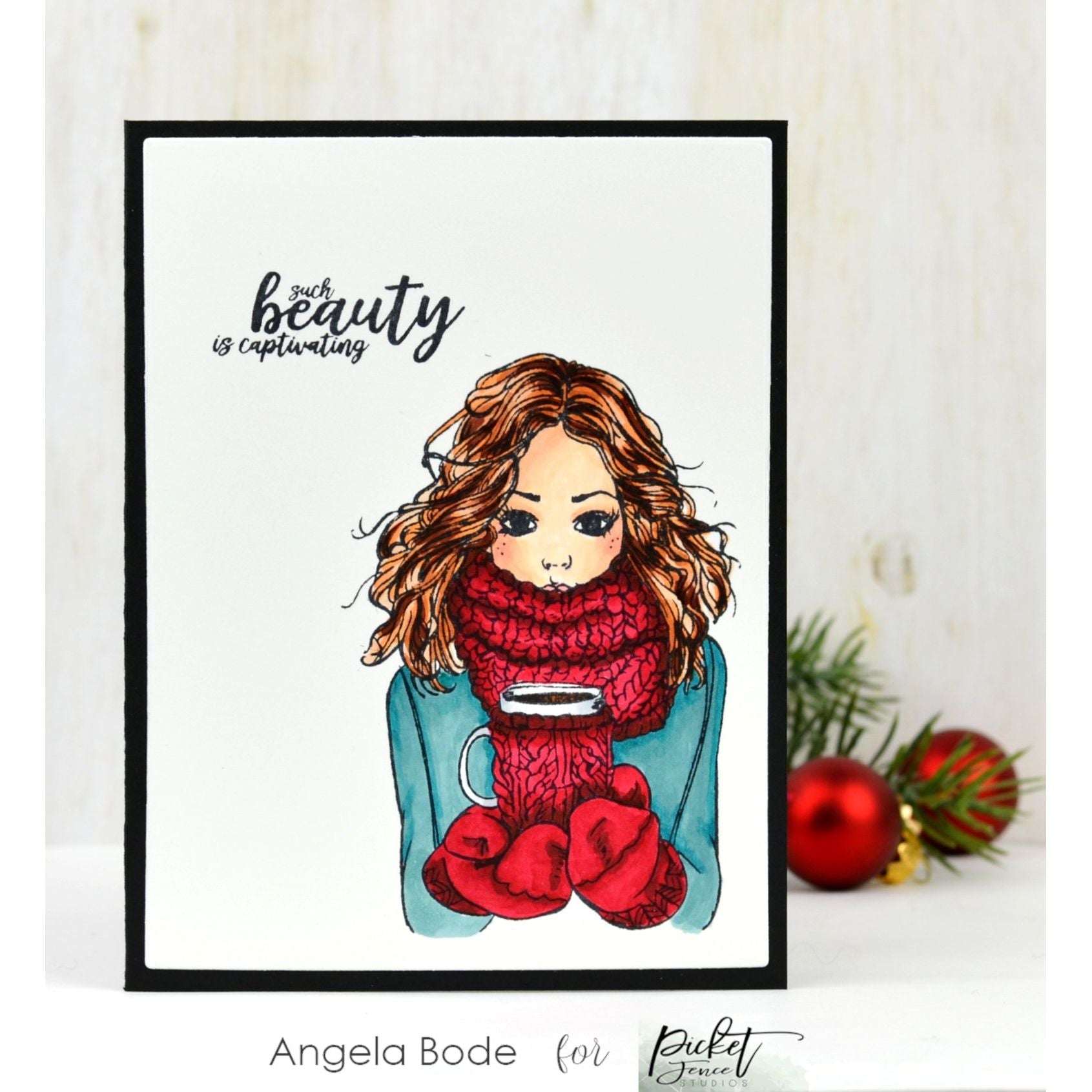 Beautiful Girl - Jill Girl Stamp - Picket Fence Studios