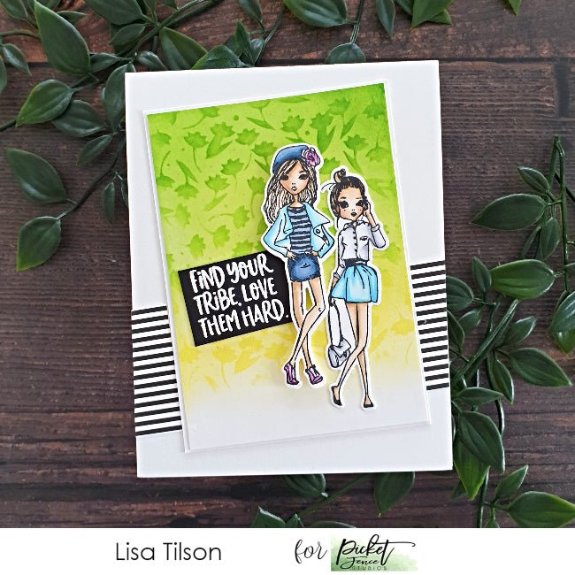 BFF Girls Find Your Tribe Coordinating Die - Picket Fence Studios
