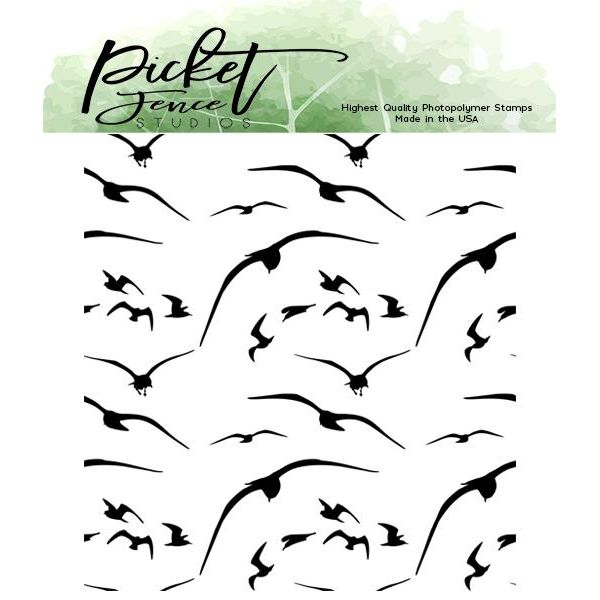 Birds in Flight Seamless Stamps - Picket Fence Studios