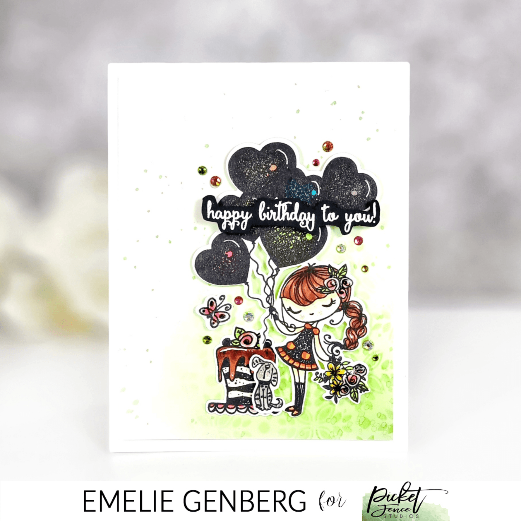 Birthday Girl Dear Coordinating Die - Picket Fence Studios