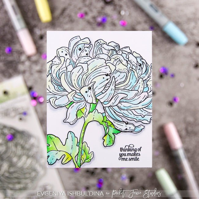 Blooming Chrysanthemum - Picket Fence Studios