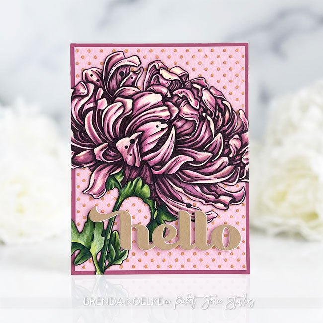 Blooming Chrysanthemum - Picket Fence Studios