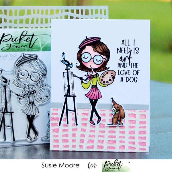 Broken Fence 6x6 Stencil - Picket Fence Studios