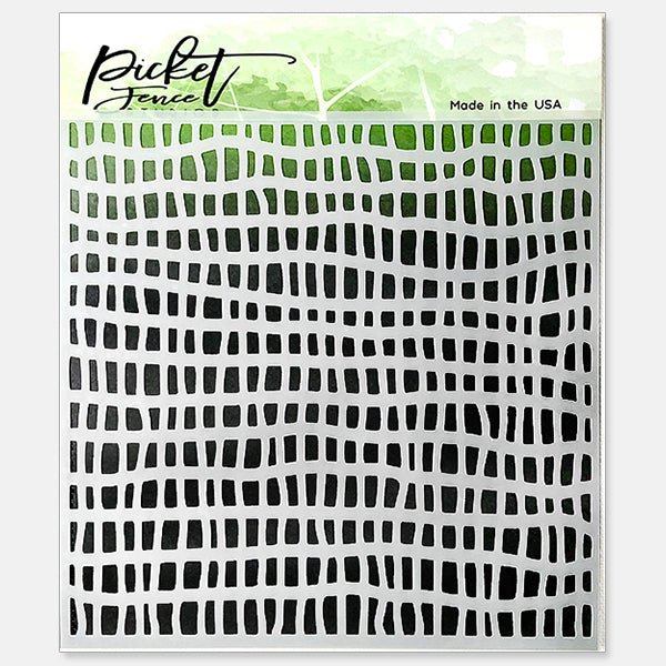 Broken Fence 6x6 Stencil - Picket Fence Studios