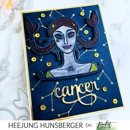 Cancer Girl Coordinating Die - Picket Fence Studios