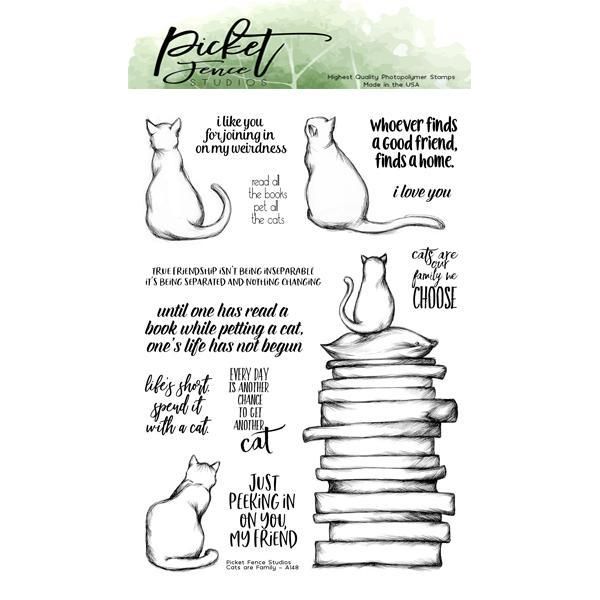 Cats are Family Coordinating Die - Picket Fence Studios