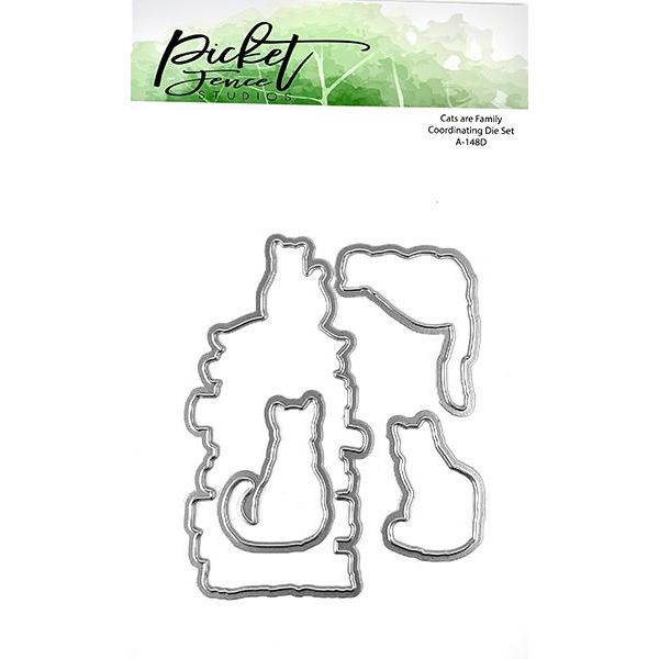 Cats are Family Coordinating Die - Picket Fence Studios