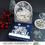 Christmas Tree Farm Delivery Snow Globe Die - Picket Fence Studios