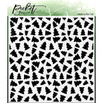 Christmas Tree Lot 6x6 Stencil - Picket Fence Studios