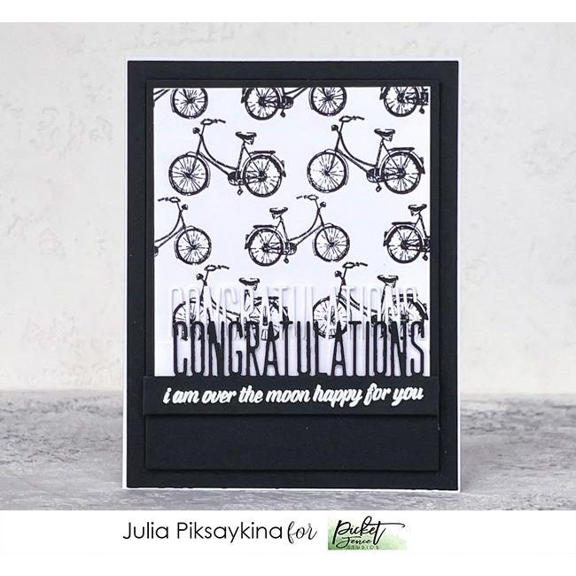 Congratulations Word Topper Die - Picket Fence Studios