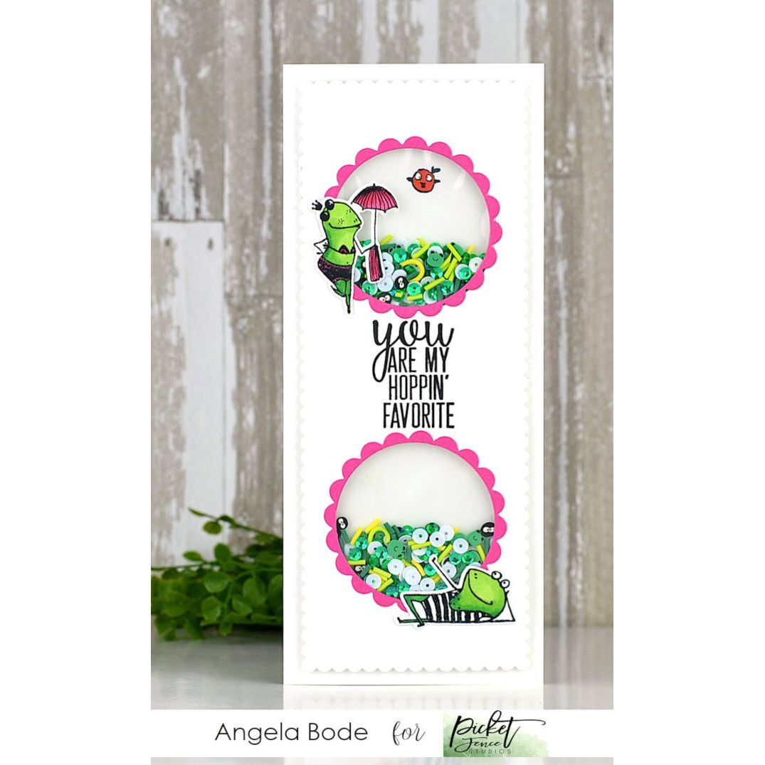 Drop by to Say Croak Coordinating Die - Picket Fence Studios