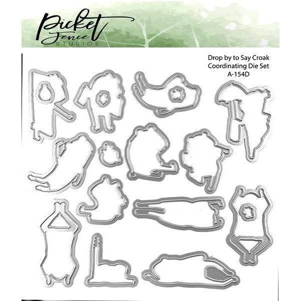 Drop by to Say Croak Coordinating Die - Picket Fence Studios