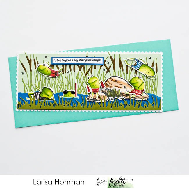 Drop by to Say Croak Coordinating Die - Picket Fence Studios