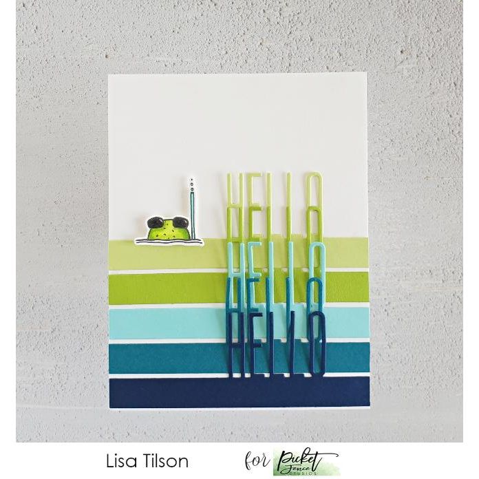 Drop by to Say Croak Coordinating Die - Picket Fence Studios