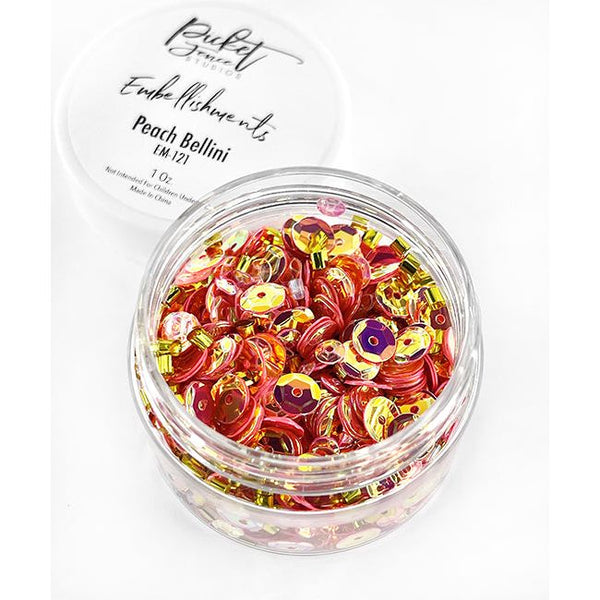 Embellishment Jars - Peach Bellini - Picket Fence Studios