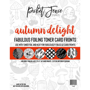 Fabulous Foiling Toner Card Fronts - Autumn Delight - Picket Fence Studios