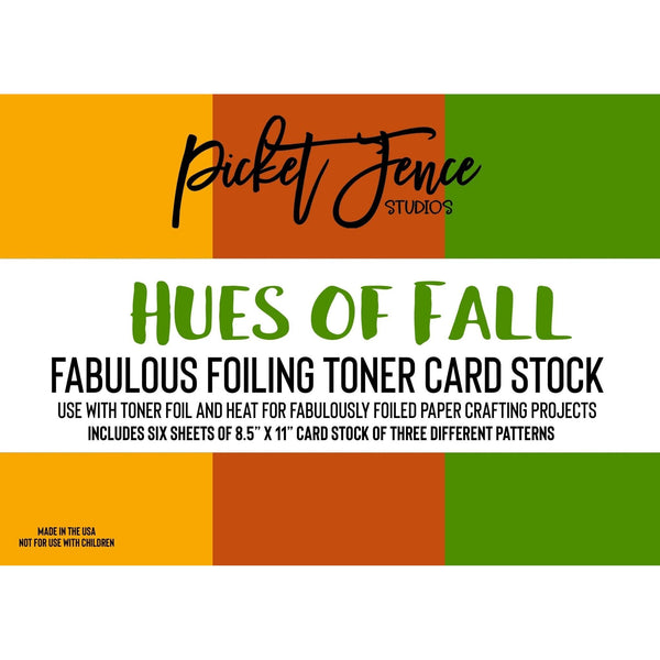 Fabulous Foiling Toner Card Stock - Hues of Fall - Picket Fence Studios