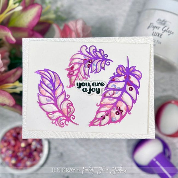 Fanciful Feather Dies - Picket Fence Studios
