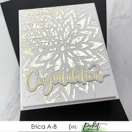 Fancy Congratulations Sentiments - Picket Fence Studios