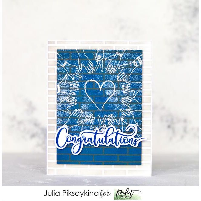 Fancy Congratulations Sentiments - Picket Fence Studios