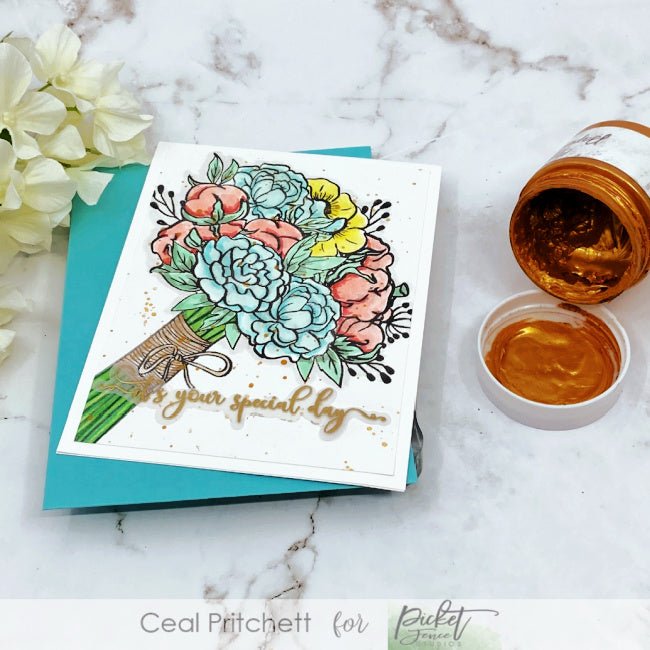 Fancy Congratulations Sentiments - Picket Fence Studios