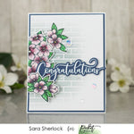Fancy Congratulations Sentiments - Picket Fence Studios