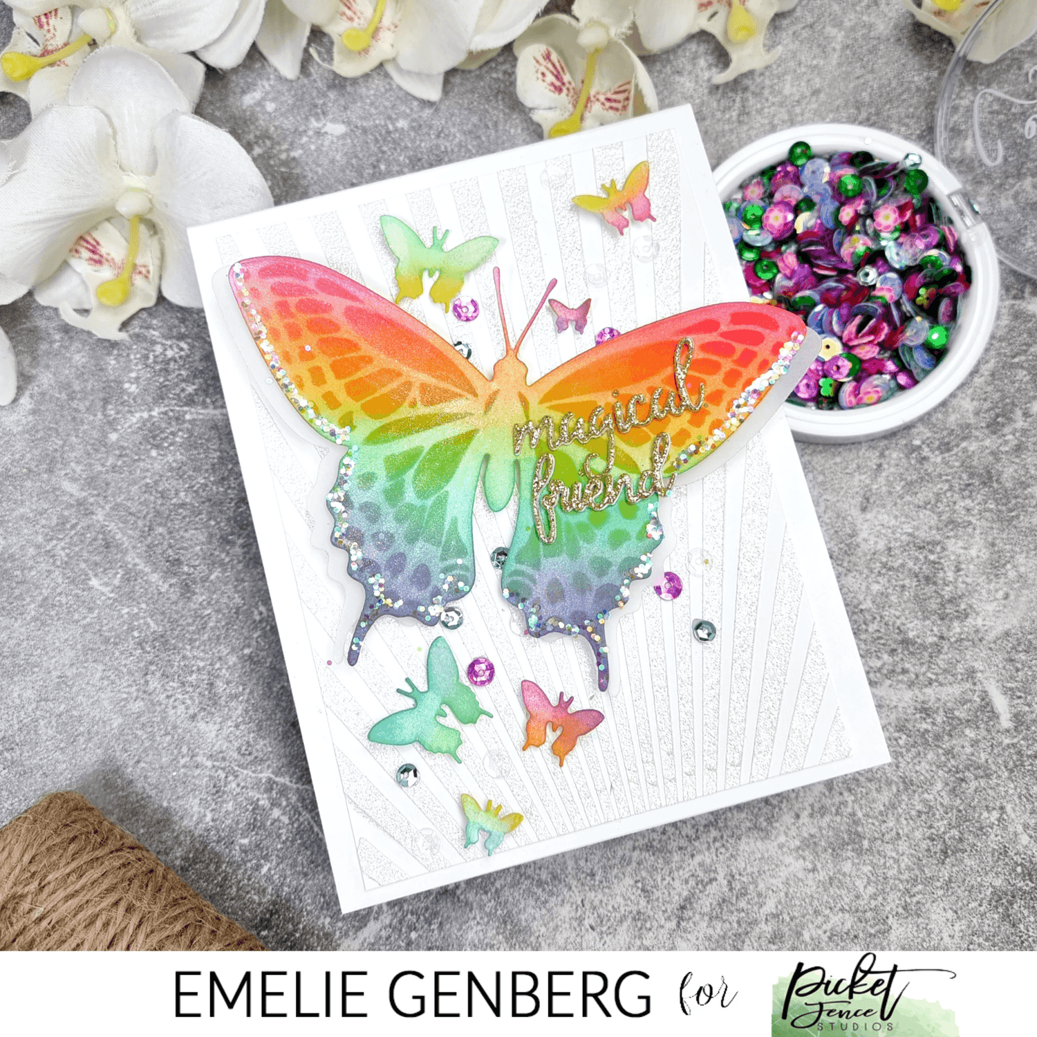 Flaunt Butterfly Die - Picket Fence Studios