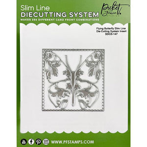 Flying Butterfly Slim Line Die Cutting System Insert - Picket Fence Studios
