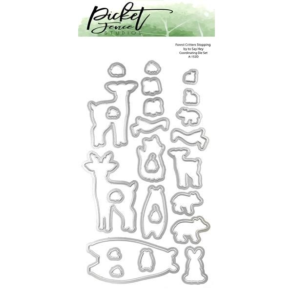 Forest Critters Stopping by to Say Hey Coordinating Die - Picket Fence Studios