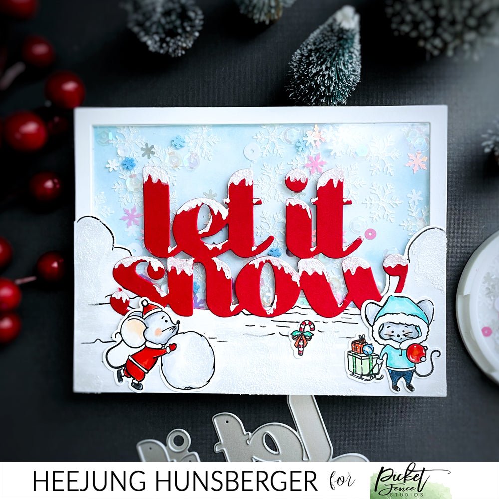 Frolicking Winter Friends - Picket Fence Studios