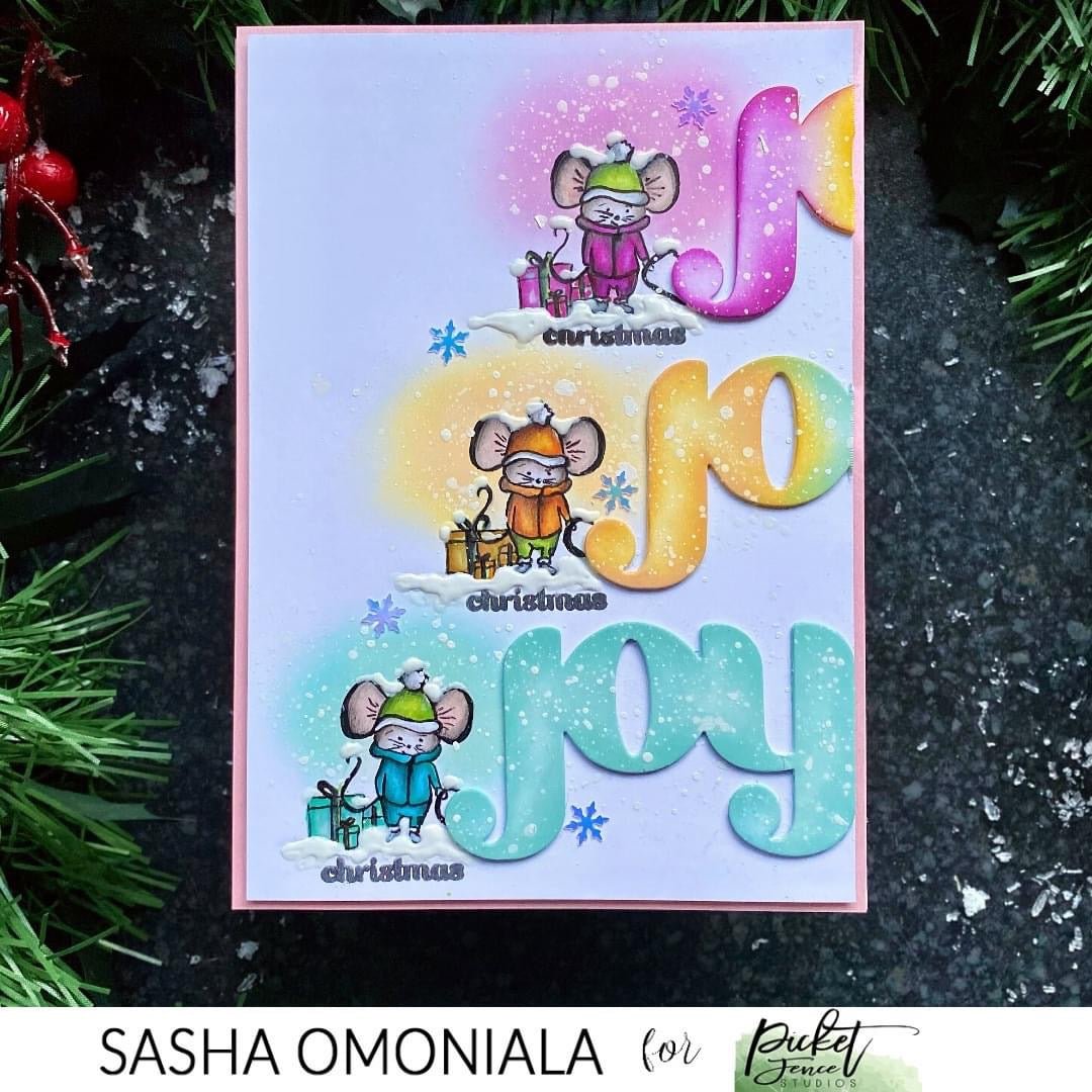 Frolicking Winter Friends - Picket Fence Studios