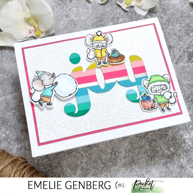 Frolicking Winter Friends - Picket Fence Studios