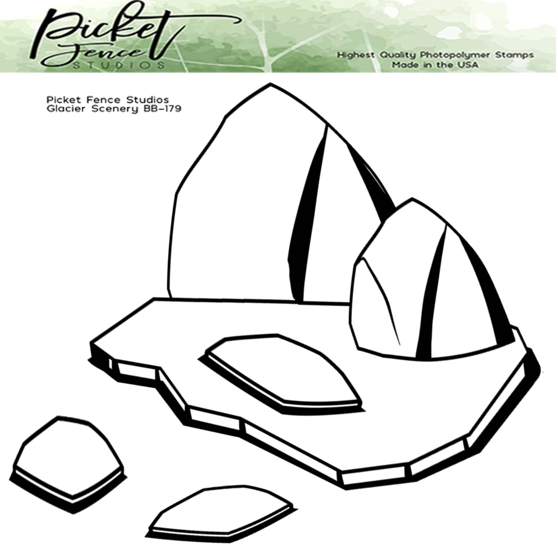 Glacier Scenery Coordinating Die - Picket Fence Studios