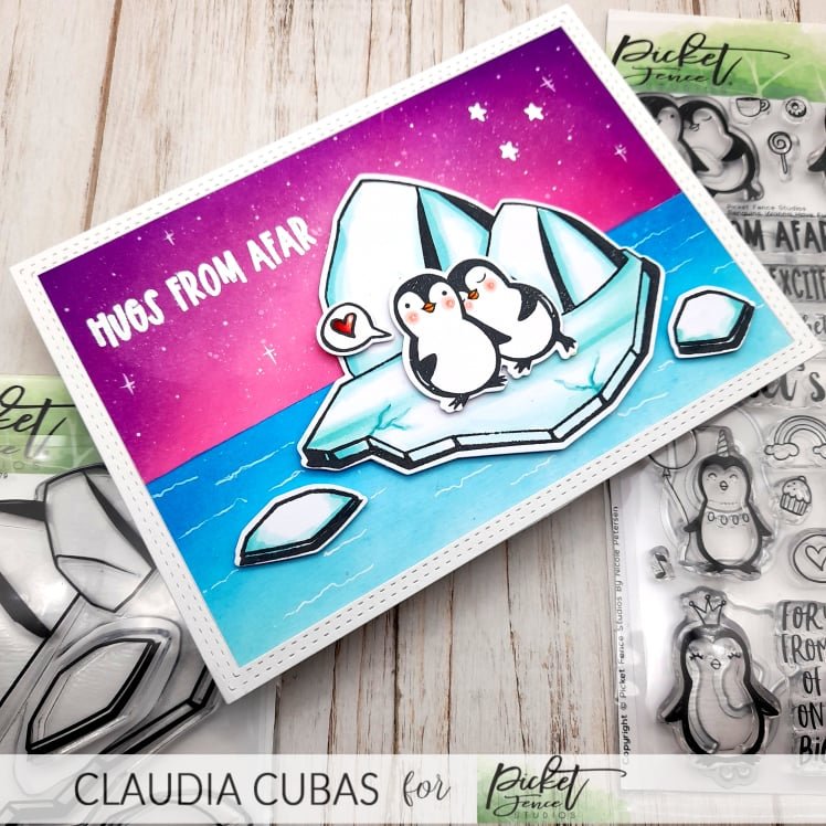 Glacier Scenery Coordinating Die - Picket Fence Studios