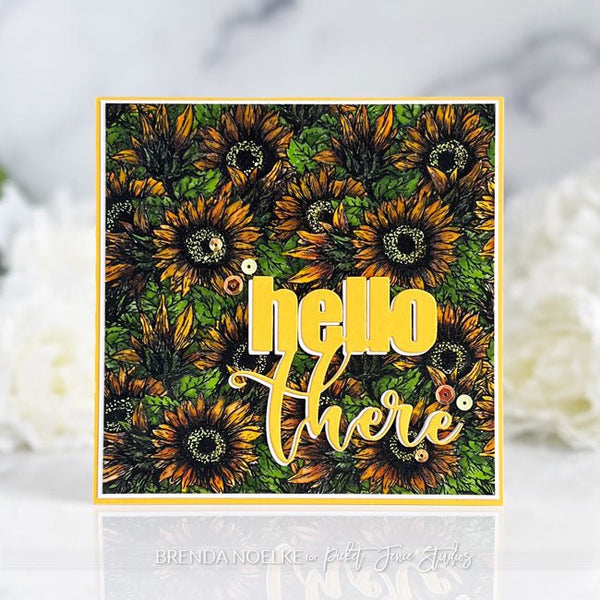 Golden Sunflower Flowerheads - Picket Fence Studios