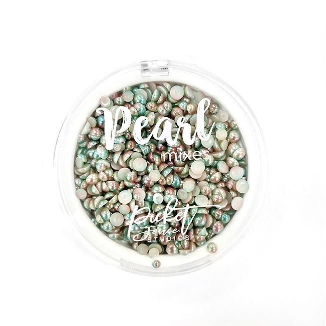 Gradient Flatback Pearls - Grass Green & Soft Copper - Picket Fence Studios