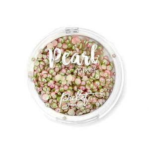 Gradient Flatback Pearls - Lime Green & Pale Pink - Picket Fence Studios